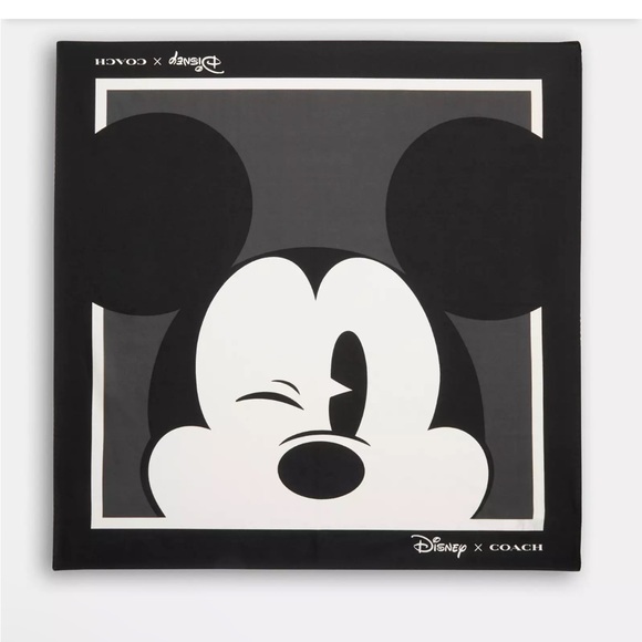 Disney Mickey Mouse and Coach Collabs scarf - Picture 1 of 3
